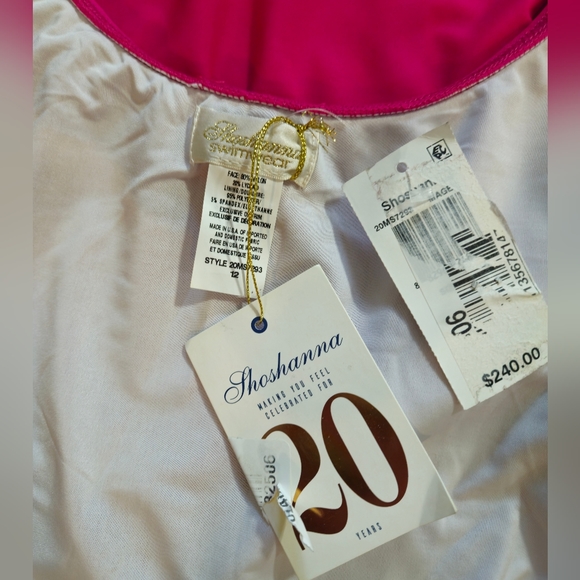 Shoshanna Lattice Ruffle One Piece  Fuschia 🎁 - Picture 7 of 7